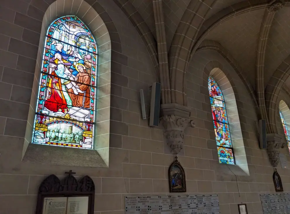 Stained glass in Saint Anthony of Padua Church.