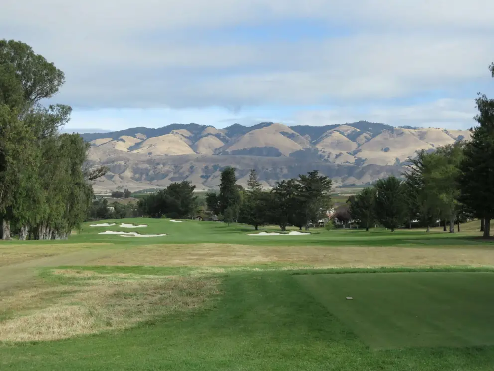The mountain range catches the light in different ways throughout the day.