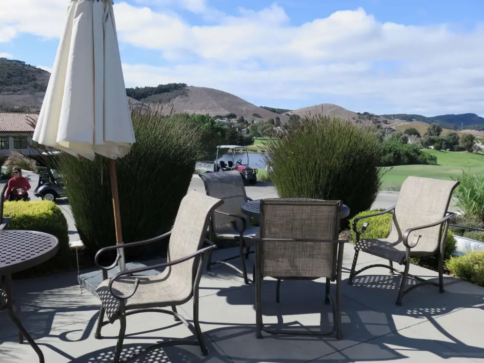 Chairs and tables at SLO Country Club.