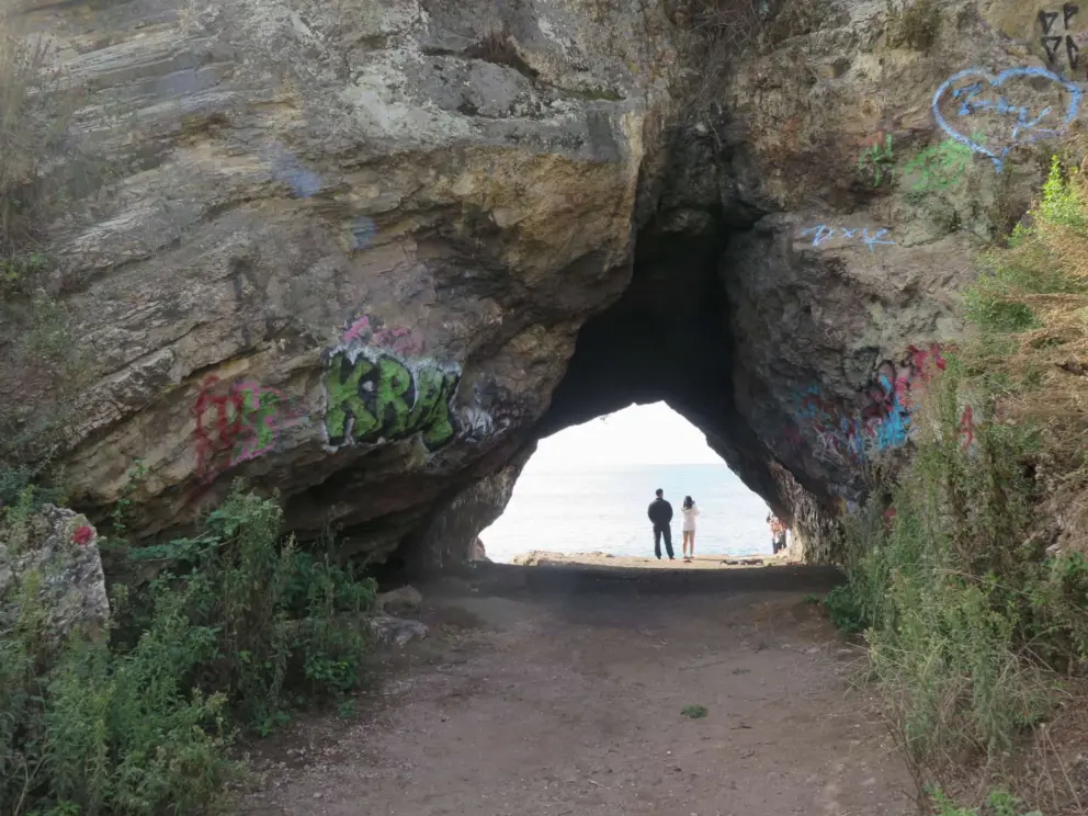 The cave. 