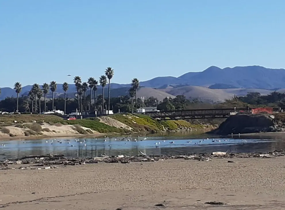 The lagoon that often meets the sea. 