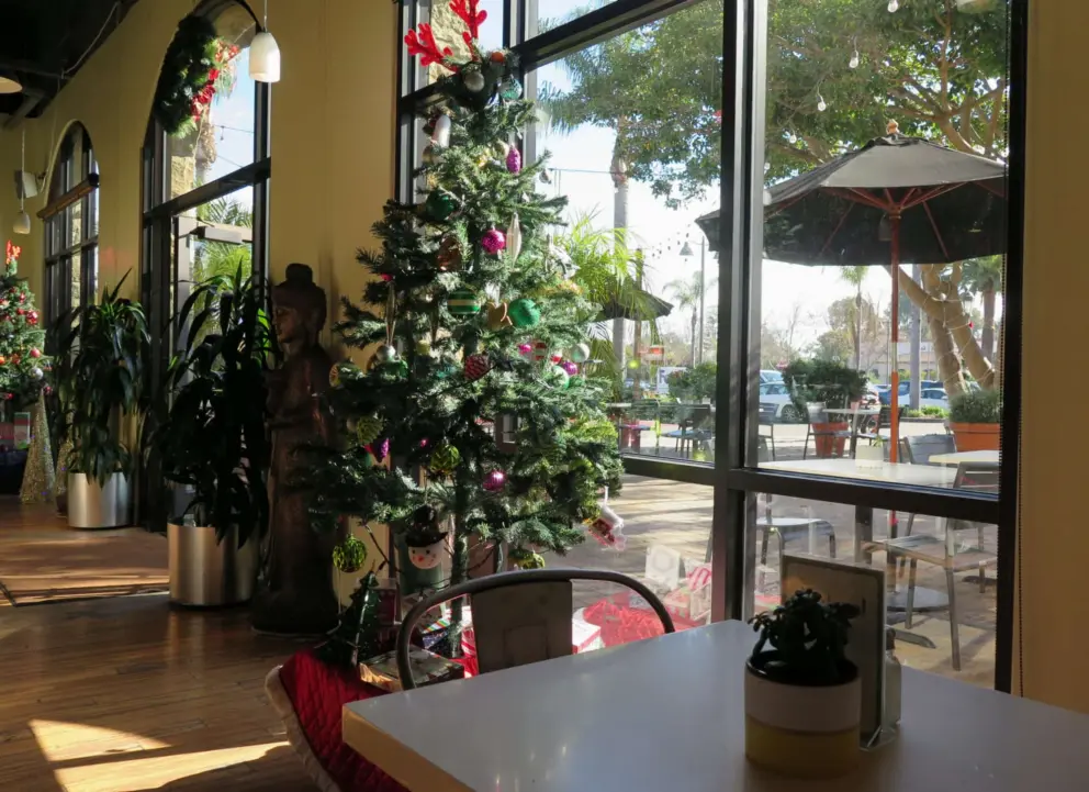 Inside Natural Cafe. I love Natural Cafe!
