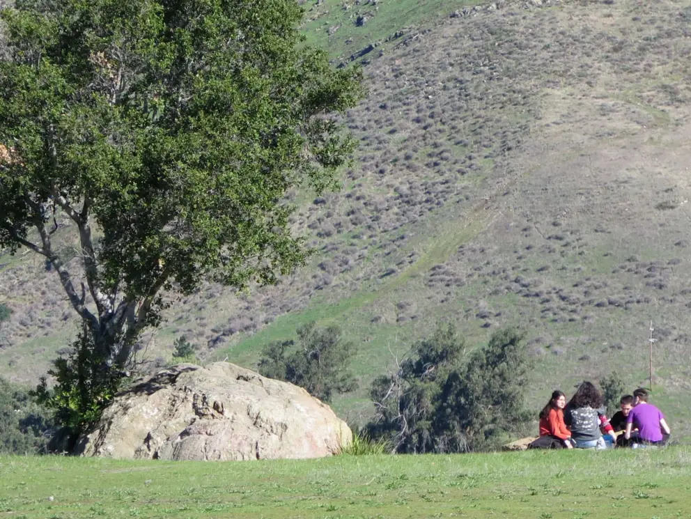 A picnic on Terrace Hill.