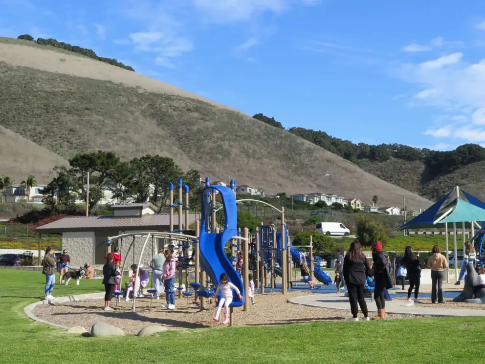 Kids having a blast at Dinosaur Caves Park. 