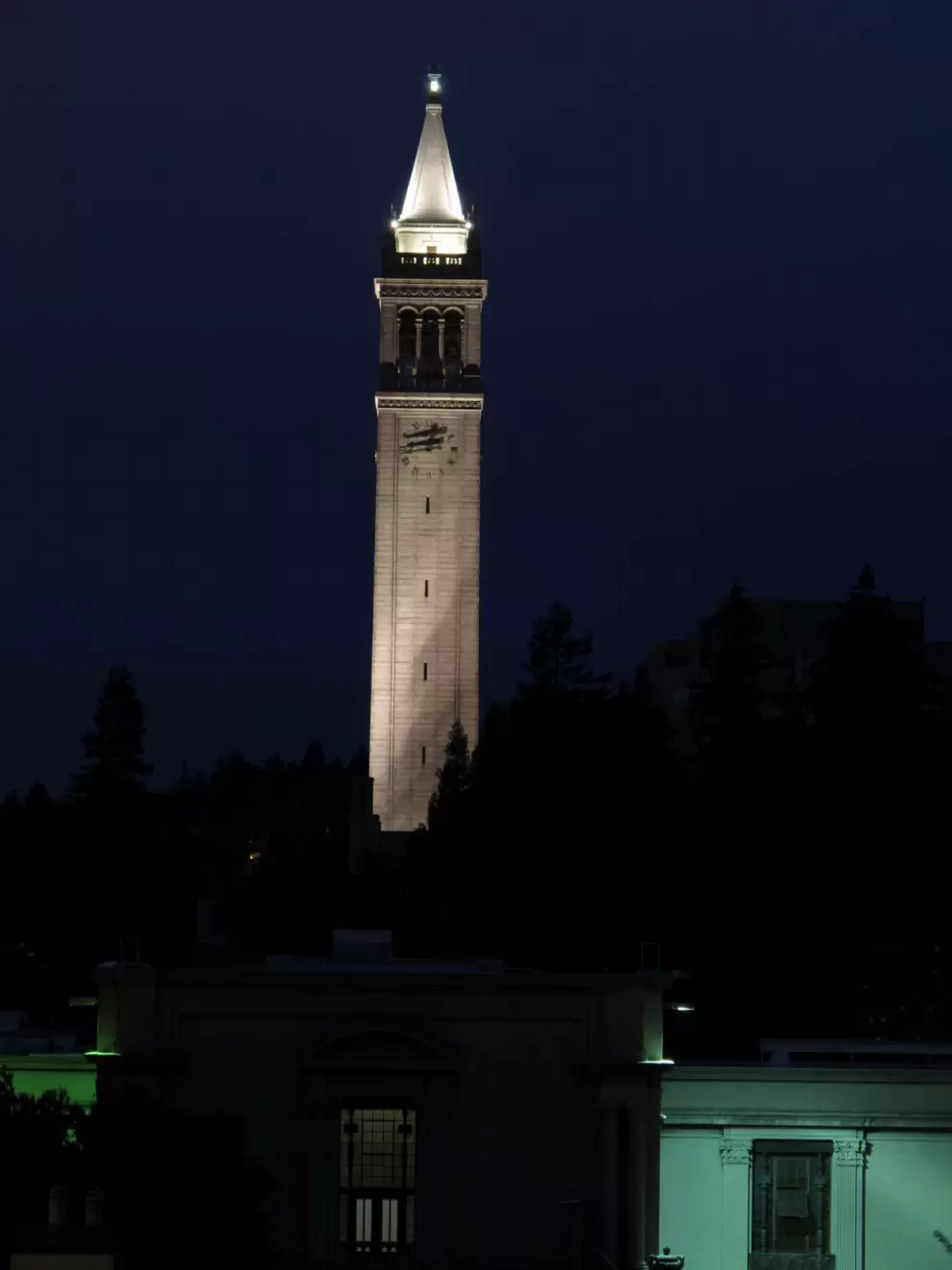 The Campanile at night. Magic! It was built to look like the Piazza San Marco in Venice.