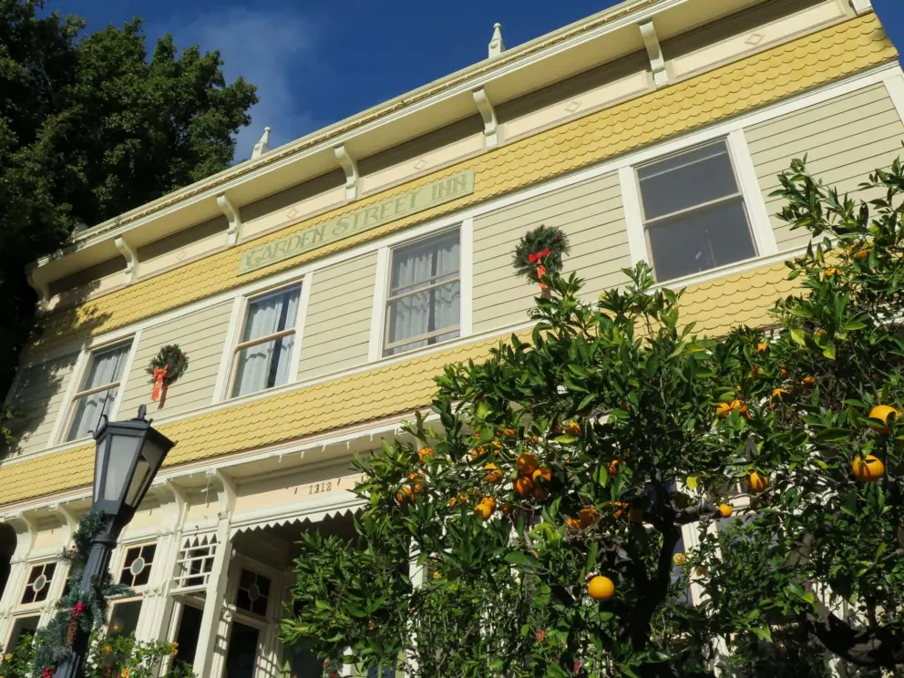 Garden Street Inn is so wonderful! It even has matching lemons in front!