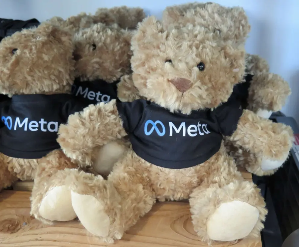 Meta bear for sale in the store on the Classic campus. 