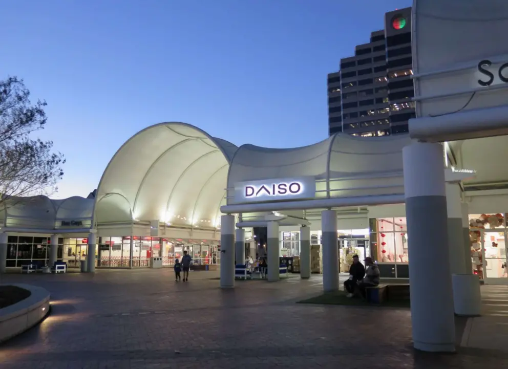 Daiso is across Hillsdale Blvd. 