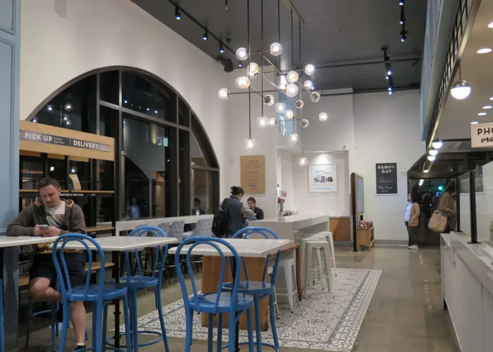 Mendocino Farms is the best place to eat! An eight minute drive away, at Park Place in San Mateo.