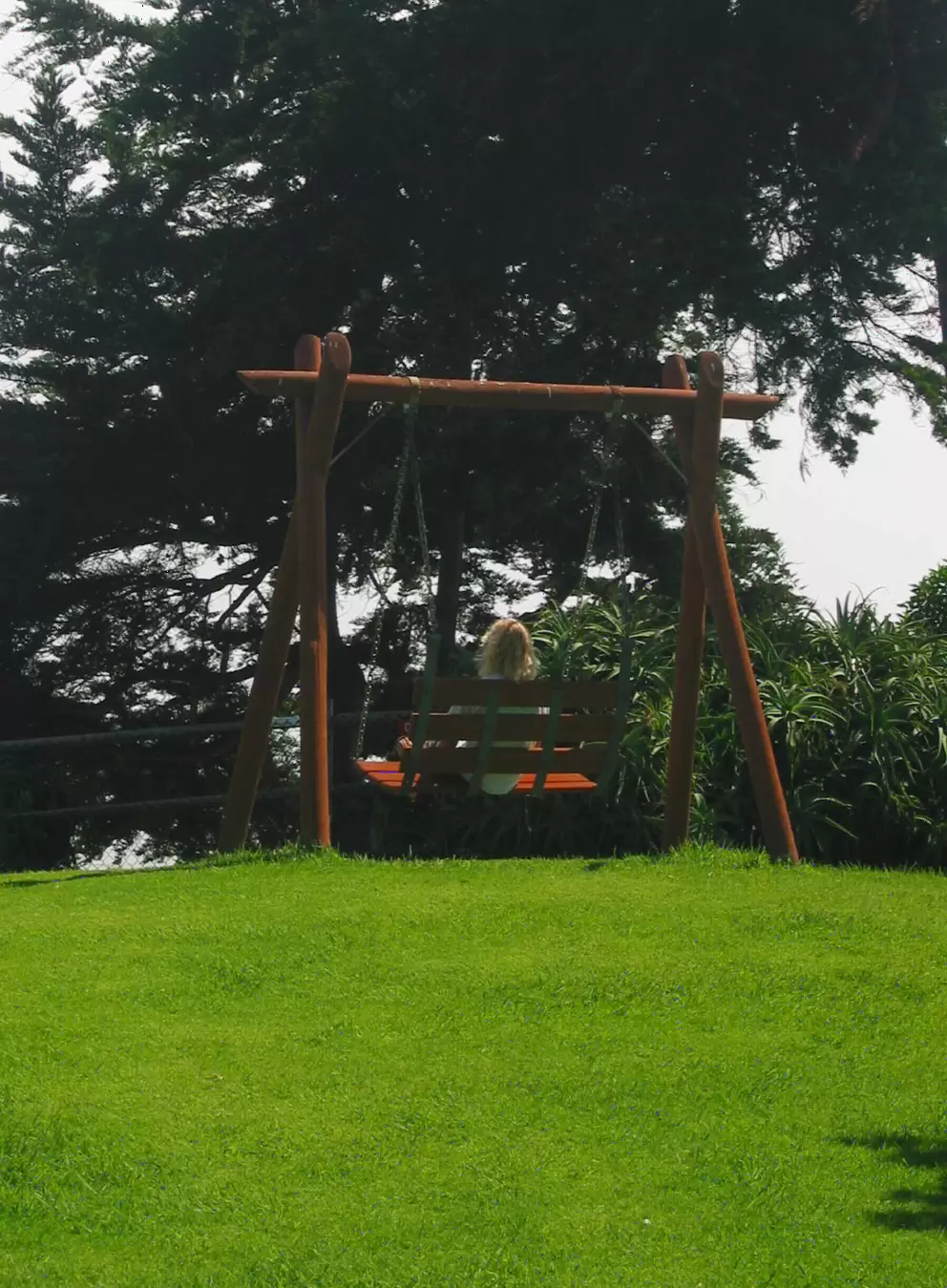 The swing-for-two at Window To The Sea Park!