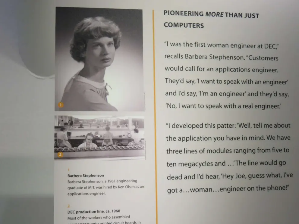 Barbara Stephenson was one of the few female applications engineers in the 1960s. 