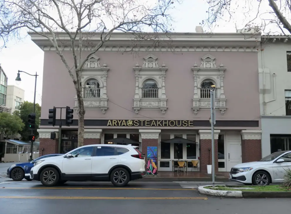 Historic building on University Ave. 