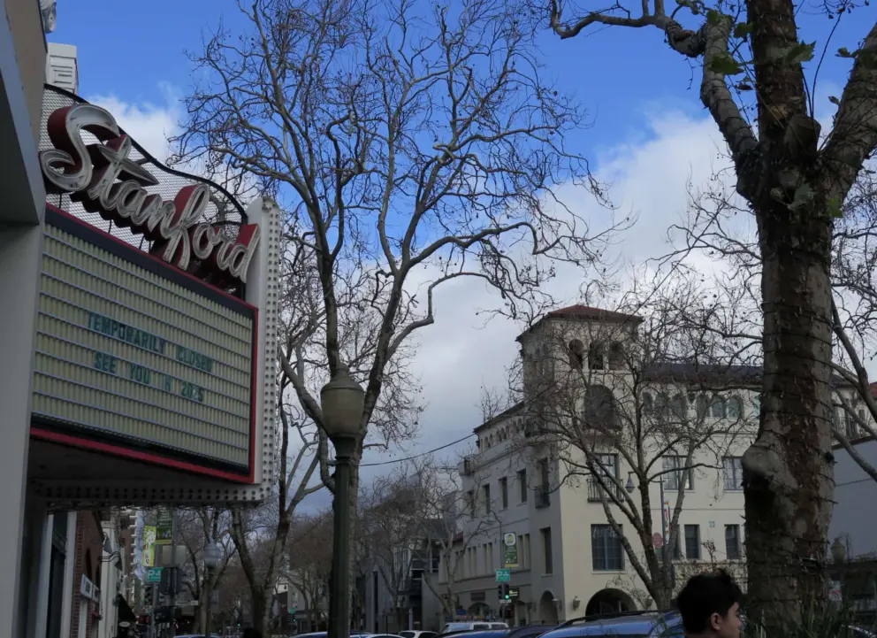 Stanford Theater, on University Ave. 