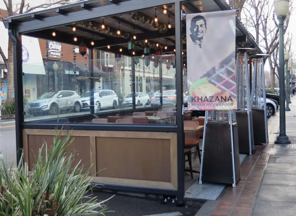 Outdoor seating.