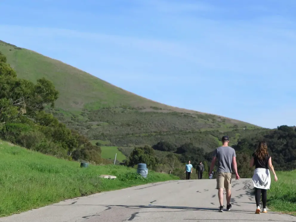 Walking the wide trail near Avila. 