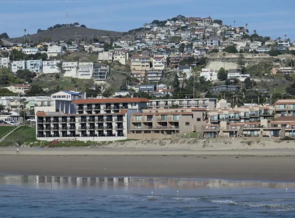 Pismo Heights and Boosinger Park, as seen from Pismo Pier. 