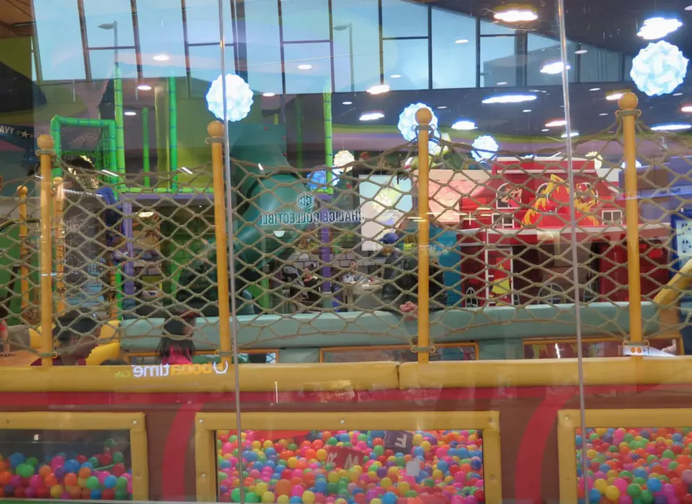 Ball pit play area. 