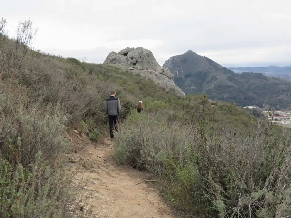 Cerro Romauldo Mountain and Eagle Rock, straight ahead!