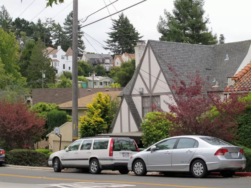 The hilly streets of North Berkeley.