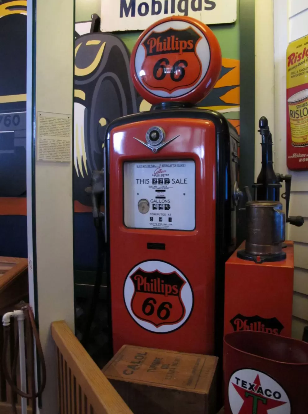 Phillips vintage gas pump.