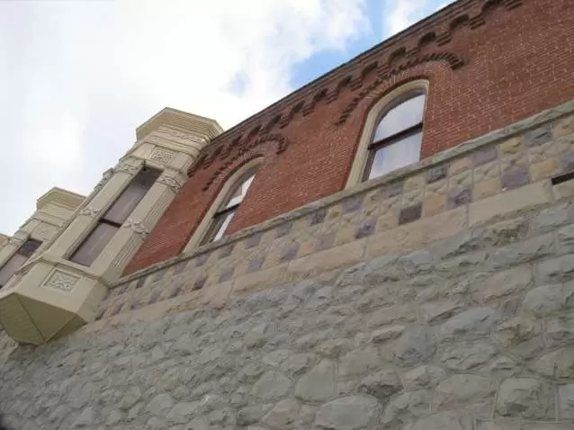 The front of the building- Queen Anne style.