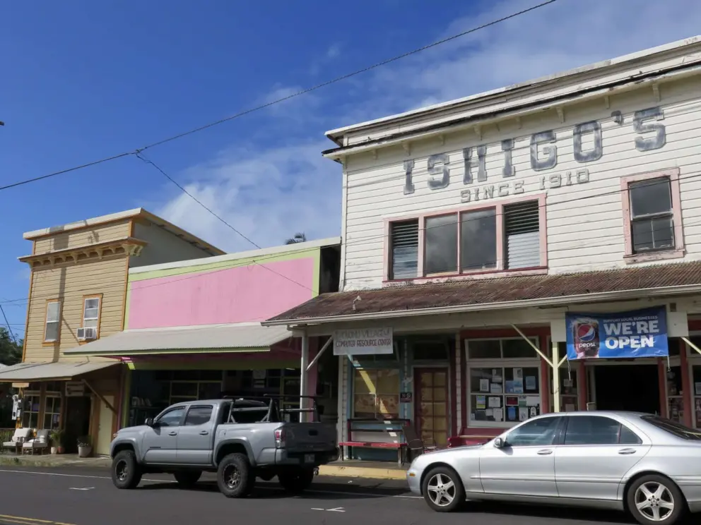 Historic storefronts. 