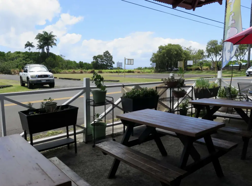 Patio outside Piilani Kitchen.