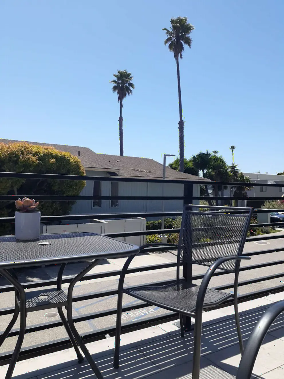 Enjoy a cup of tea on the back patio of Steaming Bean Coffee Shop after your walk!