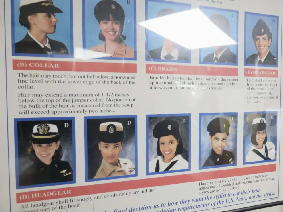 The haircuts that women were allowed to have. 