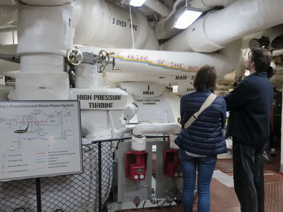 High pressure turbine. 