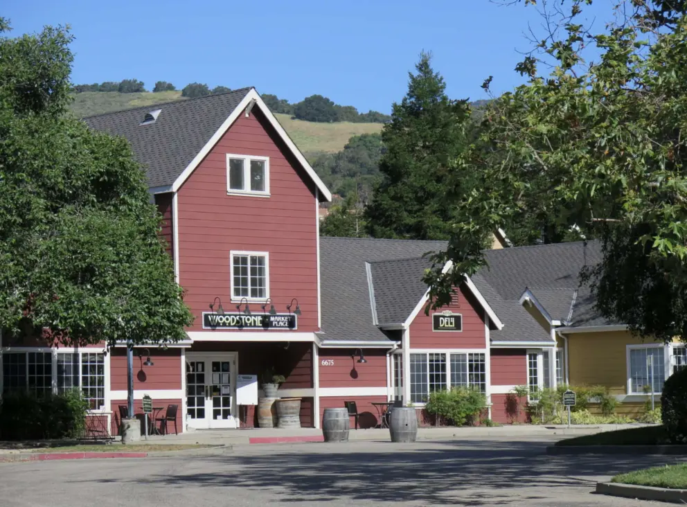 Woodstone Marketplace has cute architecture. 