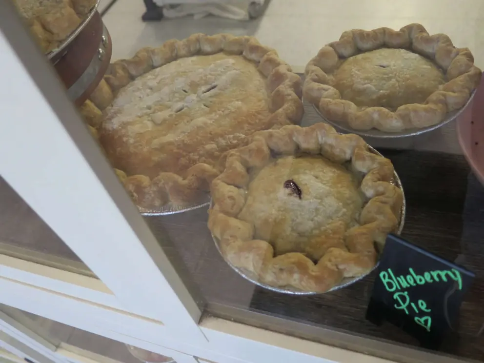 Share a mini blueberry pie at Bramble Pie Company after your walk!