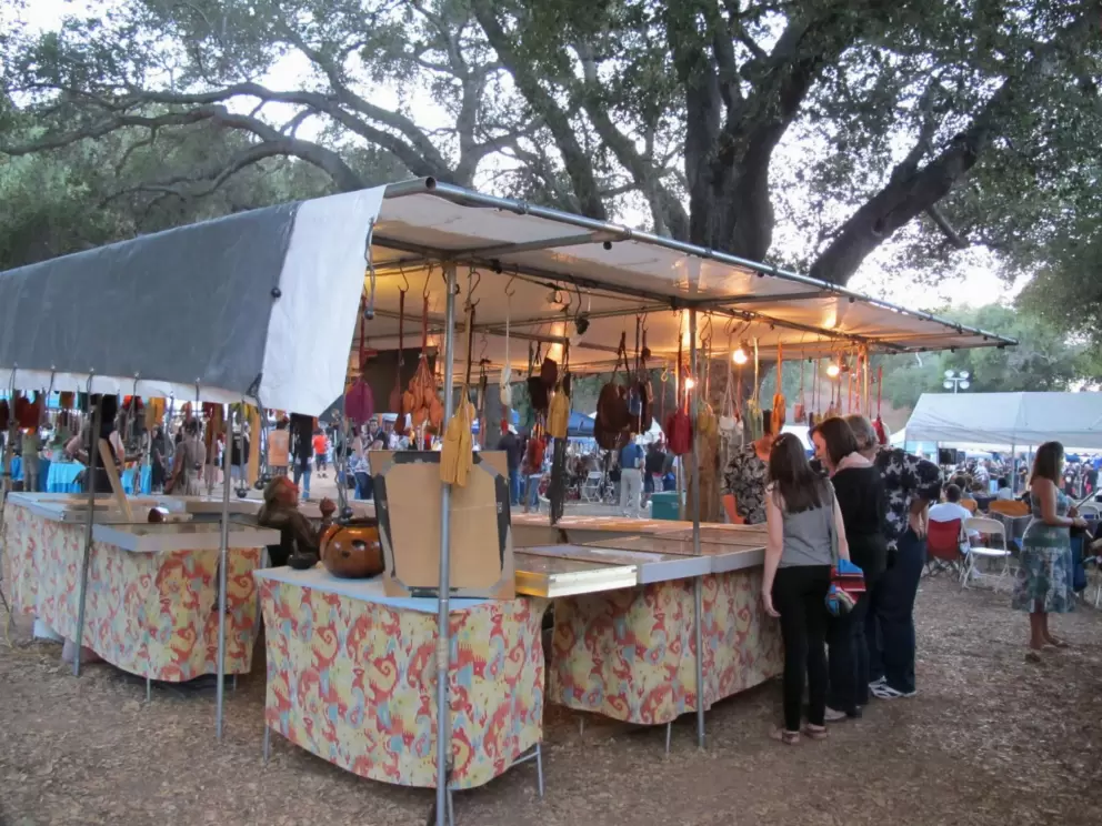 Dream catchers for sale at the Chumash Pow Wow. The booths look so pretty lit up in the night. 