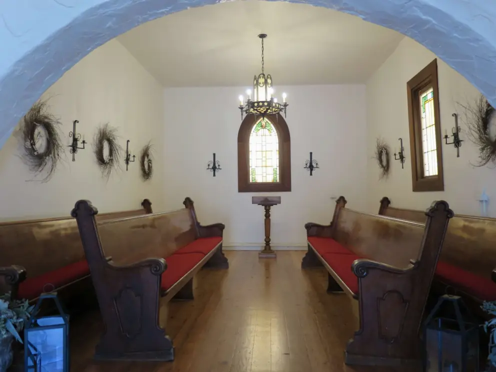 Inside Harmony Chapel, you feel profound peace. 