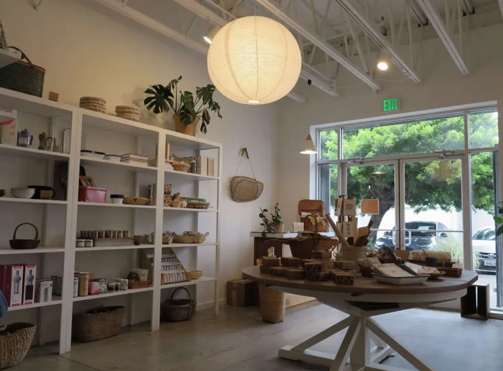 The pretty interior of Companion Bakeshop Westside Santa Cruz. 