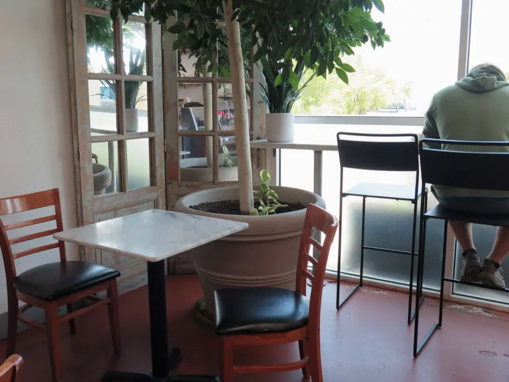 Seating inside Iveta Westside. 