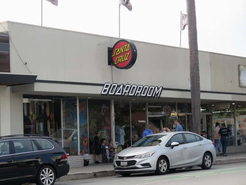 Skateboard shop in Pleasure Point. 