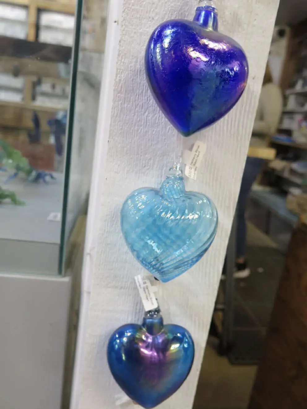 Glass hearts. 