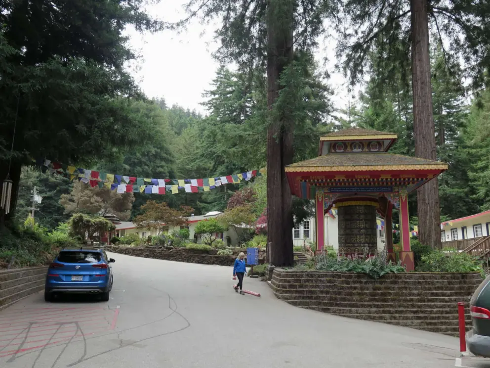 The first prayer wheel. Prayer wheels are cherished by Tibetan Buddhists. 