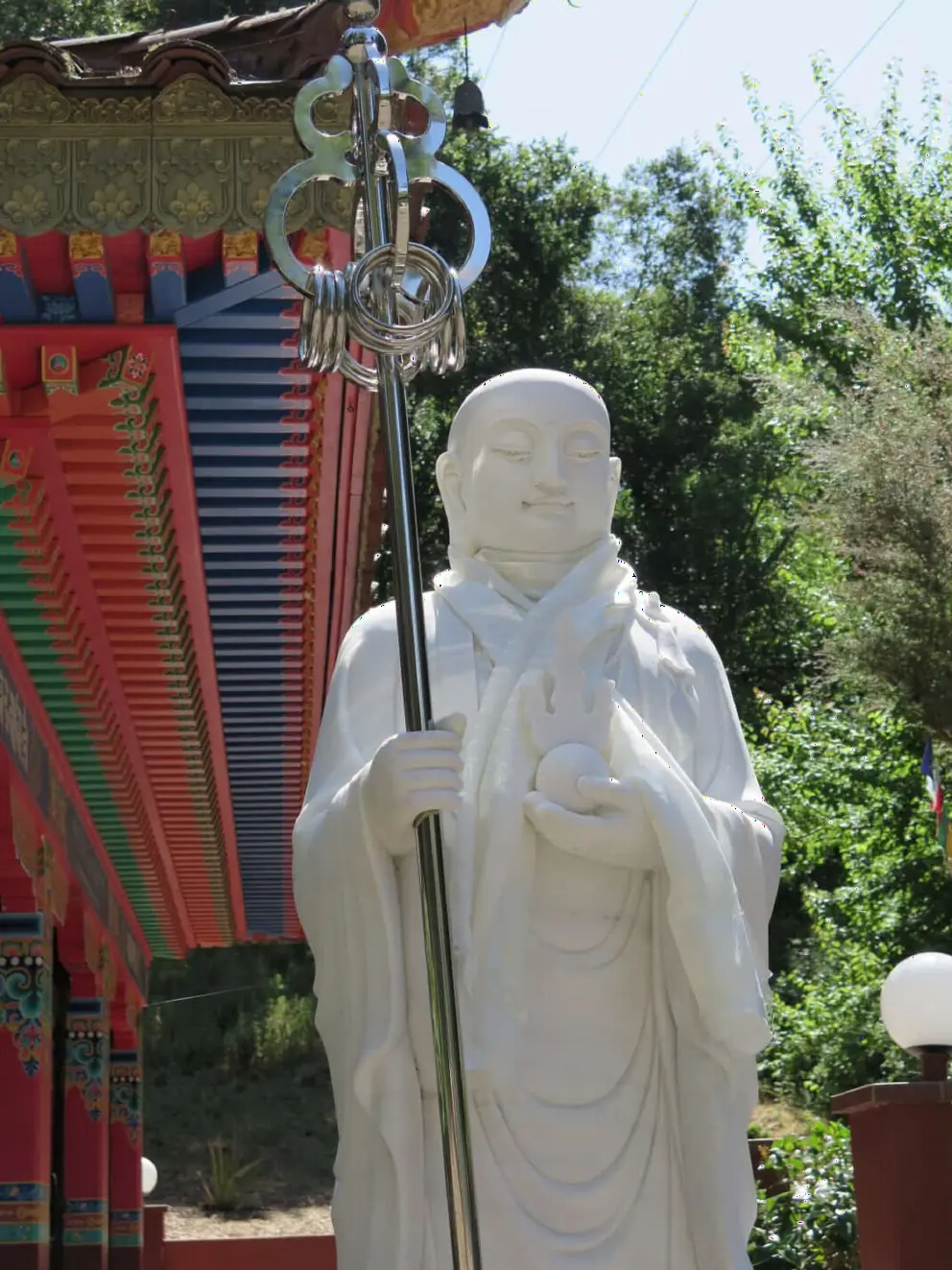 Buddha with a sweet expression.