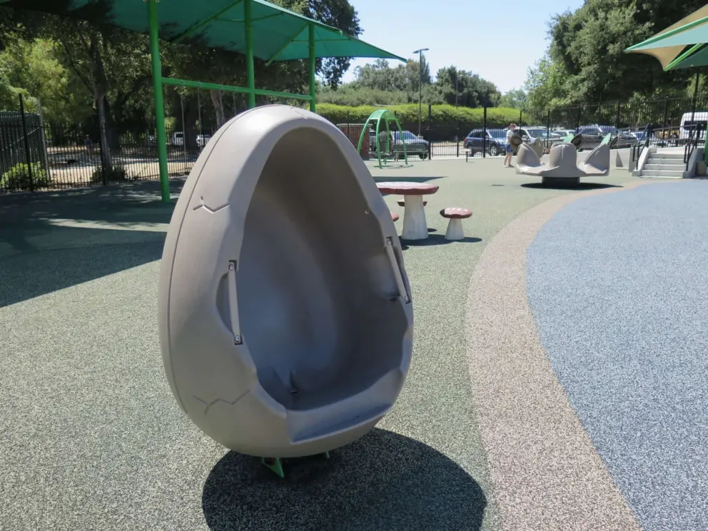 Egg seat, where you can rock slightly. 