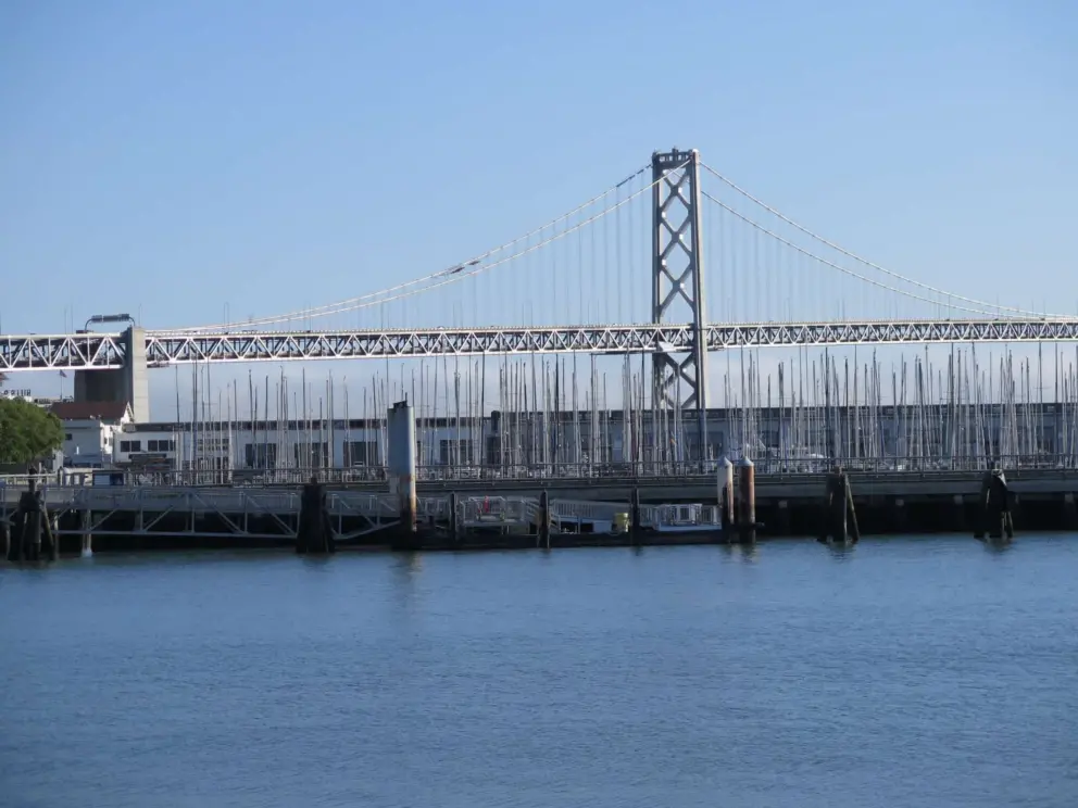 Wonderful views of the Bay Bridge. 