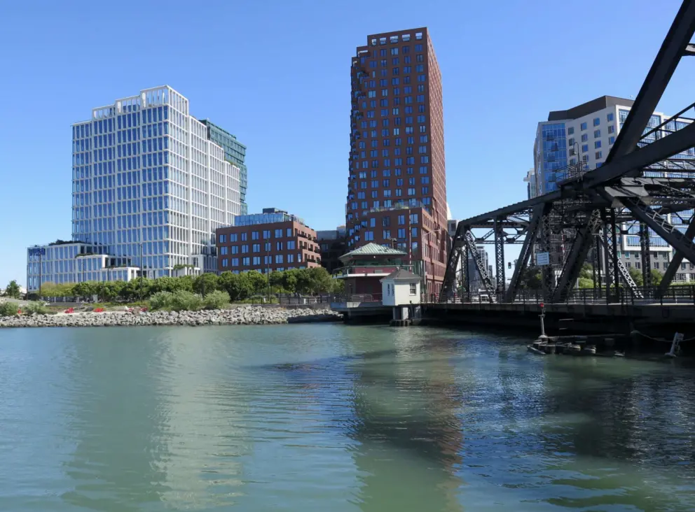The color of the water you see from 3rd Street Bridge! Views of Mission Rock highrises!