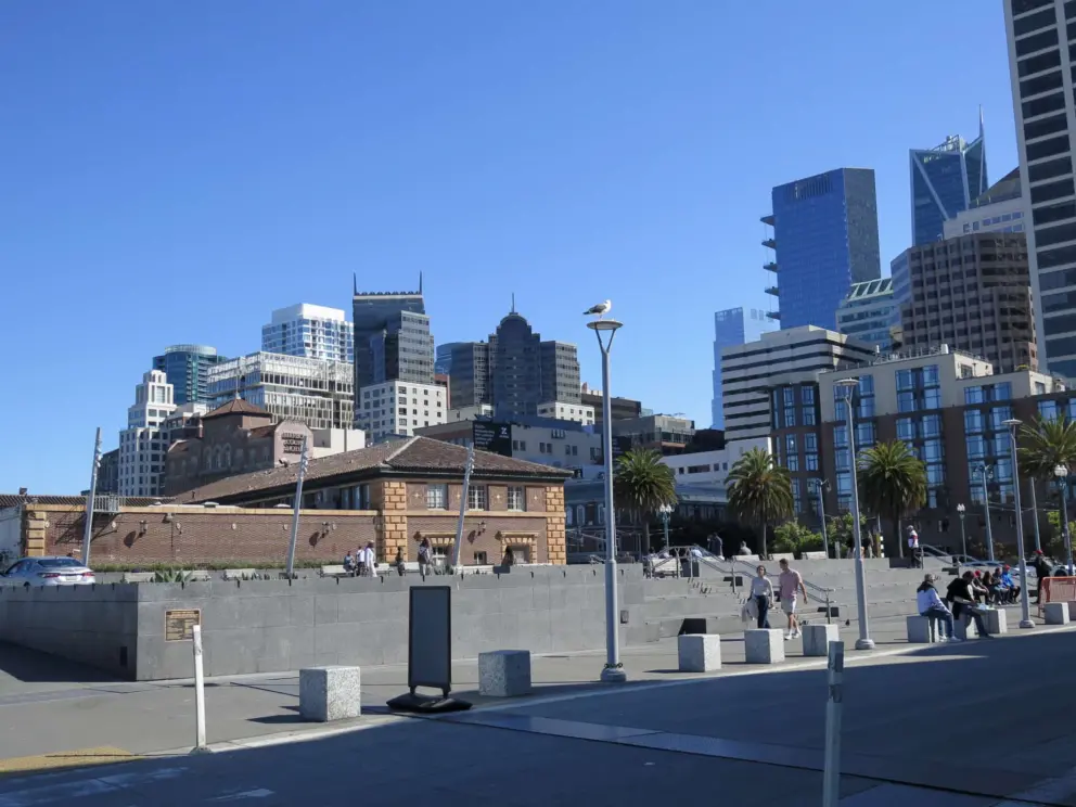 The city skyline, as seen from Embarcadero.
