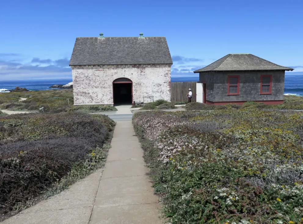 The fog signal building and fuel oil building. 