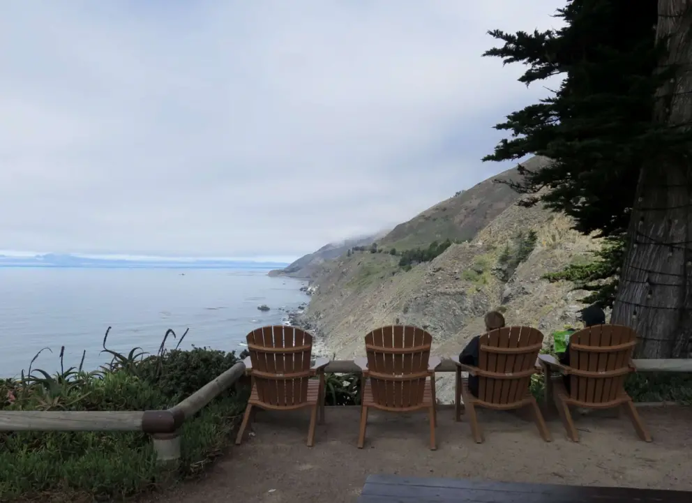 Adirondack chairs over the incredible view. 