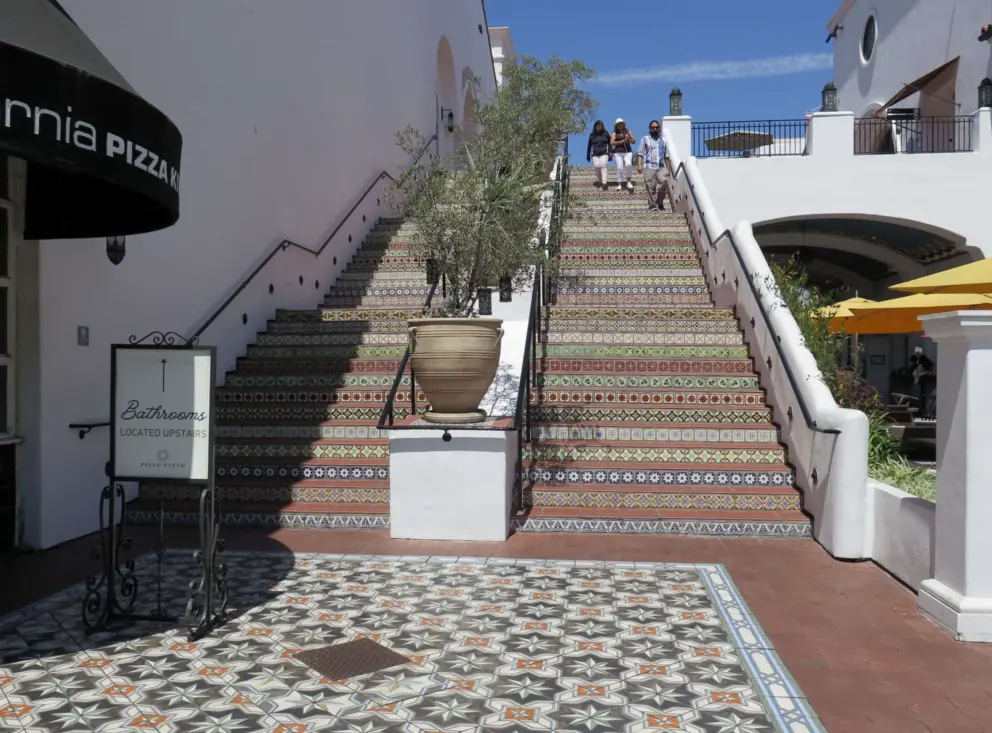 The stairs near Chapala Street. 