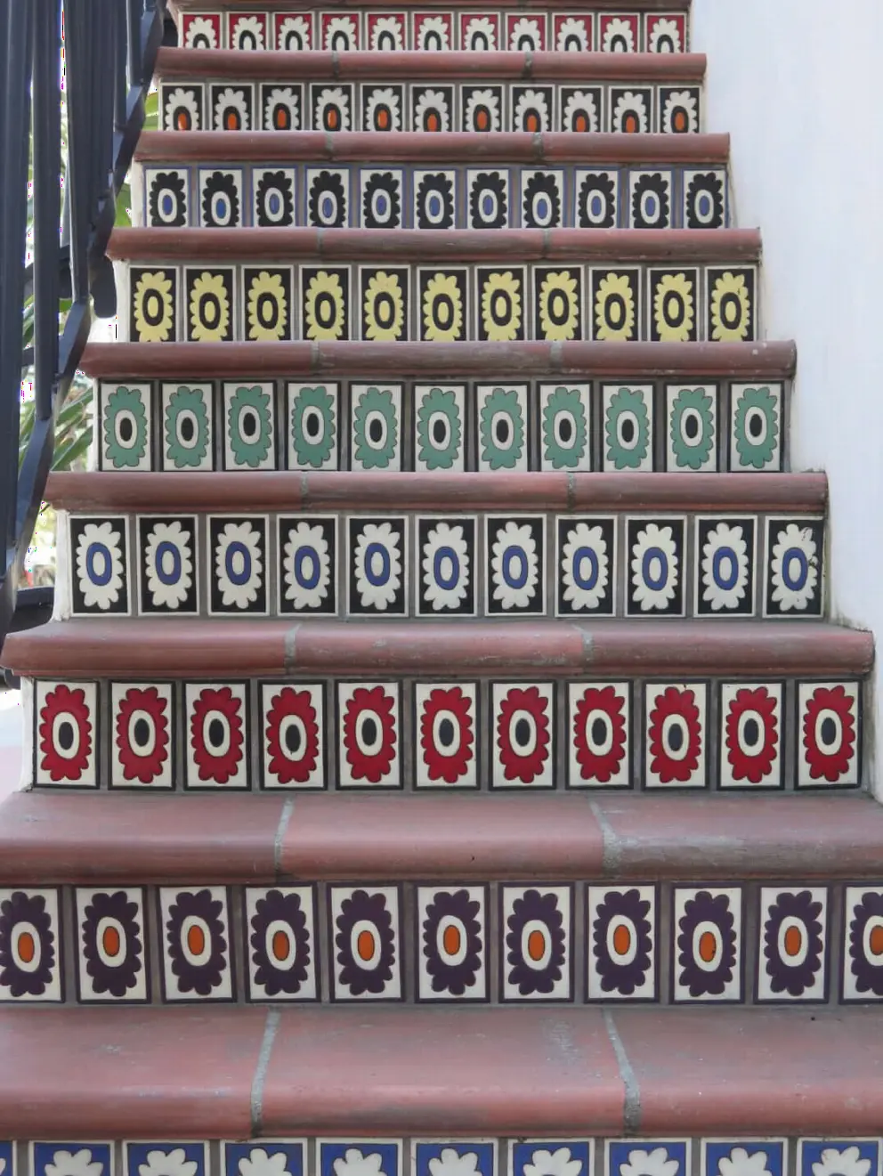Staircase tiles at El Jardin.
