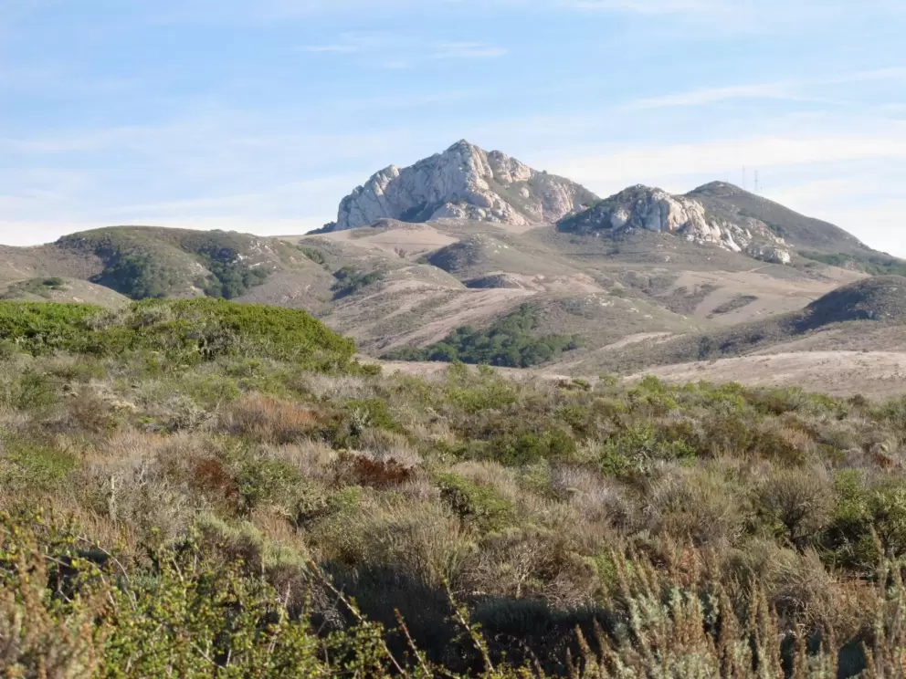 Amazing mountain peak in the distance.