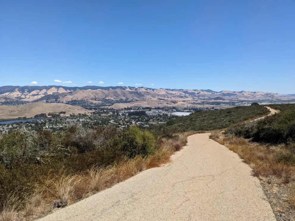 Paved section (fire road) on the Mariposa Trail. 